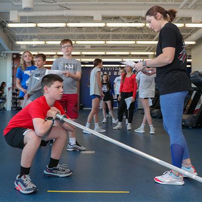 students participate in a loper performance program