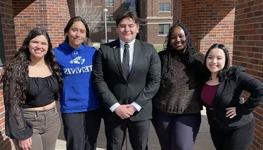 student leaders pose for a photo